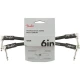 Fender Professional 2li Paket L/L Uçlu 15cm Siyah Patch Kablosu 1