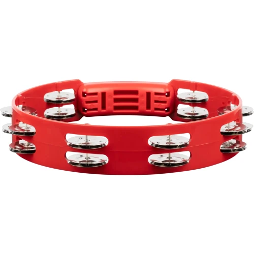 Meinl HTT10R Stainless Steel Jingle 2-rows 10" Tour Tamburin (Kırmızı) 4