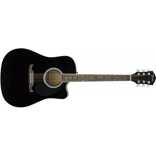 Fender FA-125CE Dreadnought Ceviz Klavye Black Elektro Akustik Gitar 1
