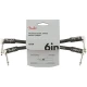Fender Professional 2li Paket L/L Uçlu 15cm Siyah Patch Kablosu 2
