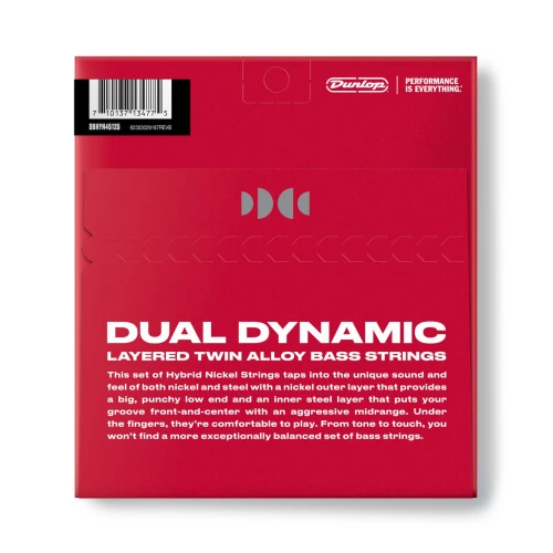 Jim Dunlop DBHYN45125 Hybrid Nickel Bas Gitar Teli (45-125) 3