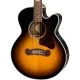 Epiphone J-200 EC Studio Parlor Akustik Gitar (Vintage Sunburst) 2