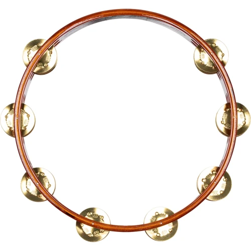 Meinl TA2B-AB Brass Jingle 2-Rows Hand Tamburin (Antique Brown) 2