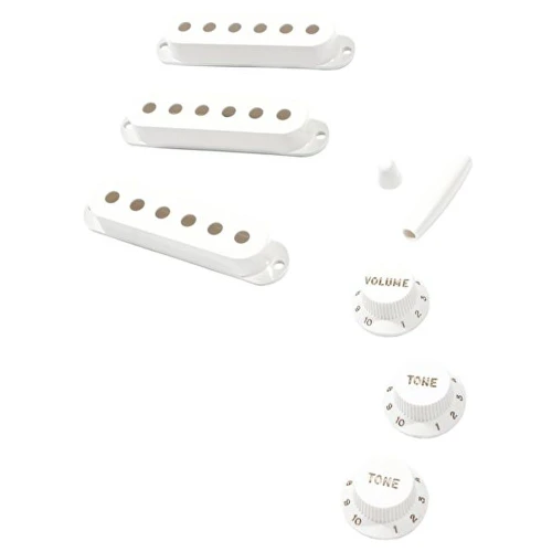 Fender Pure Vintage 50s Stratocaster Eggshell Manyetik Kapağı Aksesuar Kiti 1