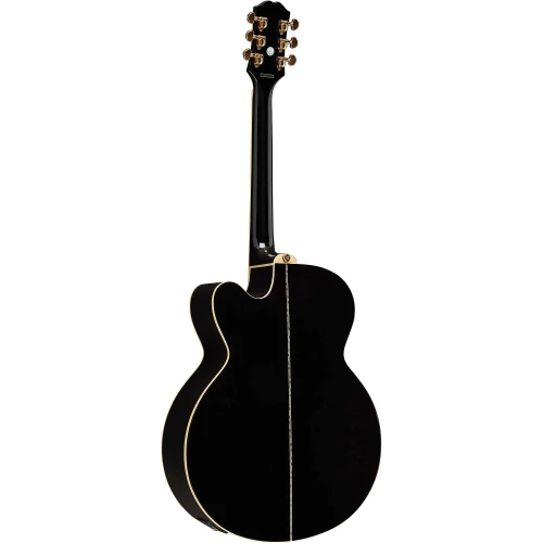 Epiphone J-200 EC Studio Akustik Gitar (Ebony Burst) 2