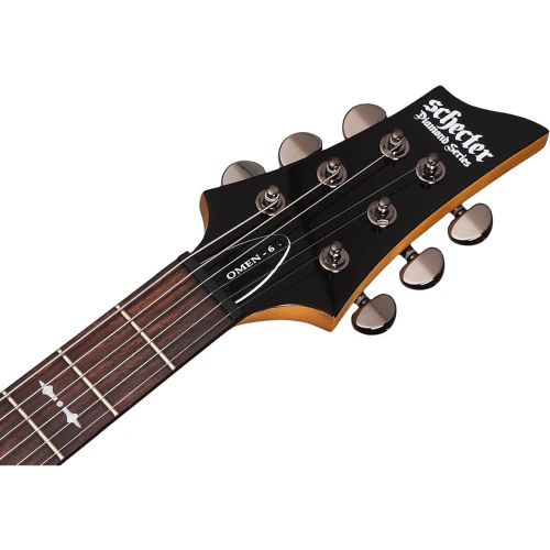 Schecter Omen 6 Solak Elektro Gitar (Gloss Black) 5