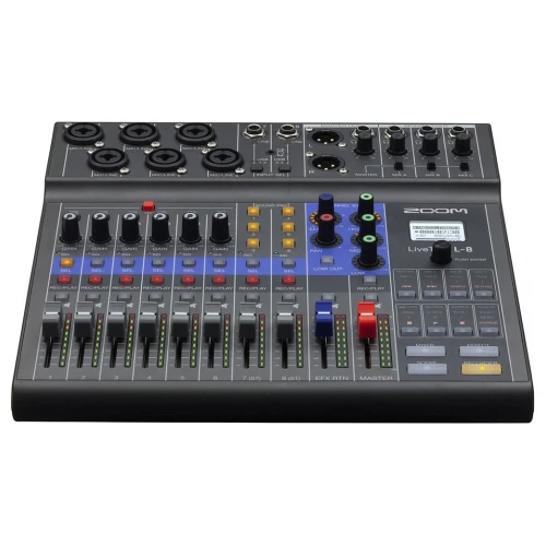 Zoom LiveTrak L-8 8-Kanal Dijital Mikser Recorder 1