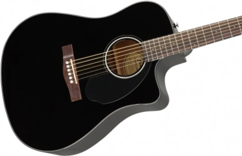 Fender CD-60SCE Dreadnought Black Elektro Akustik Gitar 3