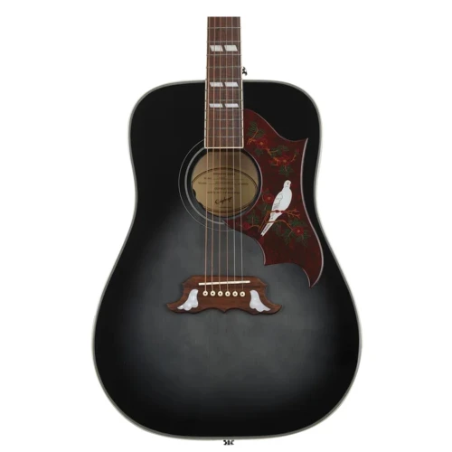 Epiphone Dove Studio Elektro Akustik Gitar (Trans Ebony) 2