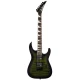 Jackson JS Dinky Arch Top JS32Q DKA HT Amaranth Klavye Transparent Green Burst Elektro Gitar 1