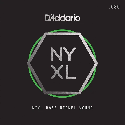 DADDARIO NYXLB080 BASS TEK TEL, NYXL SERİSİ, NİKEL SARIM, 0.080 3