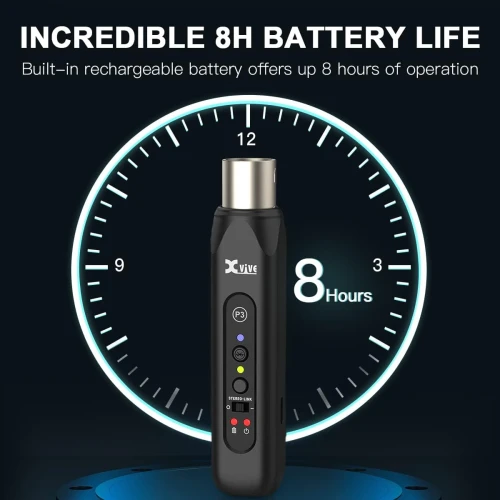 Xvive XV-P3D XLR Bağlantılı Stereo için Çift Bluetooth Adaptörü 6