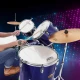 Eastar EDS-480MBE 22" 5-Parça Akustik Davul (Metallic Blue) 6