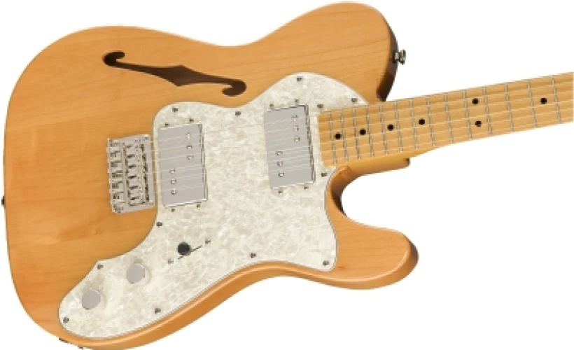 Squier Classic Vibe 70s Telecaster Thinline Akçaağaç Klavye Natural Elektro Gitar 3