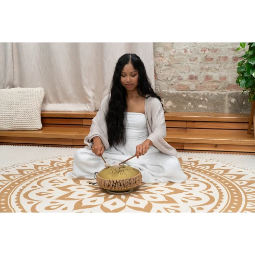 Meinl Sonic Energy 10" Medium Octave Steel Tongue Drum (C Major, 8 Notes, 432 Hz, Gold) 6