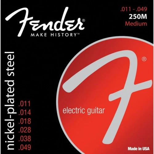 Fender Super 250 Nickel Plated Steel Ball End 250M .011-.049 Elektro Gitar Teli 1