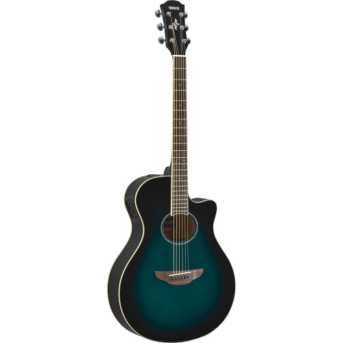 Yamaha APX600 Thin-Line Cutaway Elektro Akustik Gitar (Oriental Blue Burst) 1