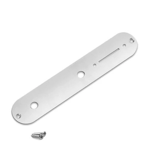 Fender Vintage Telecaster Control Plate 2-Hole Chrome Gitar Yedek Parça 1