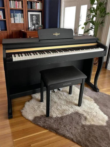 MARCİA MK-900 BK Dijital Konsol Piyano, Bluetooth, Tuş Hassasiyeti, 88 Tuşlu, Kapaklı (KULAKLIK VE TABURE) 5