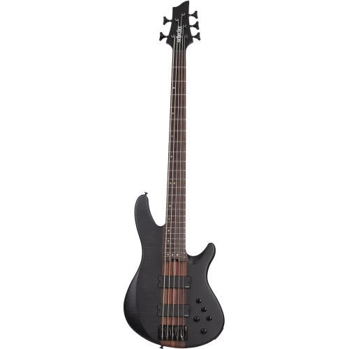 Schecter Charles Berthoud CB Series 5 Telli Bas Gitar (See Thru Black Satin) 1