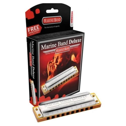 Hohner Marine Band Deluxe Mızıka (La Bemol Majör) 1