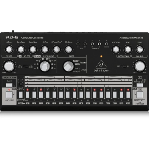 BEHRINGER RD-6-BK RHYTHM DESIGNER Analog Davul Makinesi (Siyah) 1