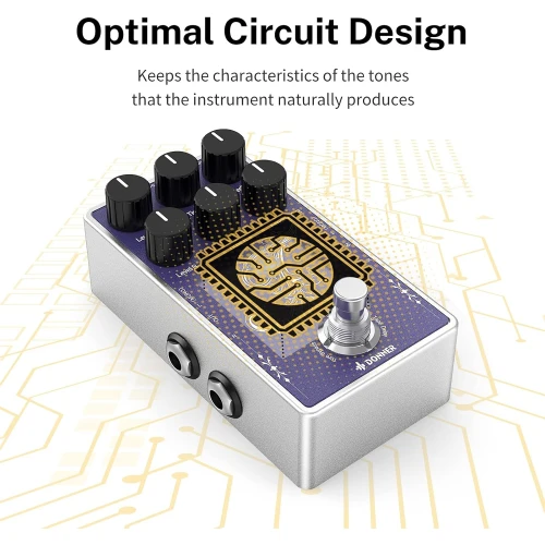 Donner Versatility Delay Pedal Time Effect Pedalı (Synthesizer/Gitar/Drum Machine Uyumlu) 4