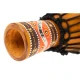 Meinl HDJ5-XXS African Style XX-Small Djembe (Brown Python Design) 5