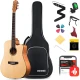 Donner DAD-140C Dreadnought Akustik Gitar Paketi (Natural) 1
