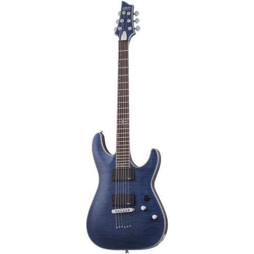 Schecter C-1 Platinum Elektro Gitar (Thru Midight Blue) 1