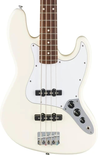 Fender Standard Jazz Bass Laurel Klavye Olympic White Bas Gitar 1