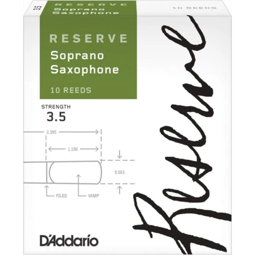 D\'Addario Woodwinds Reserve DIR1035 Soprano Saksafon Kamışı No: 3,5 2