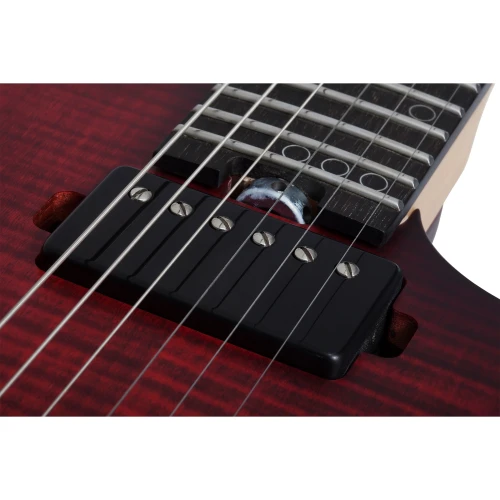 Schecter Sunset-6 Extreme Elektro Gitar (Scarlet Burst) 4