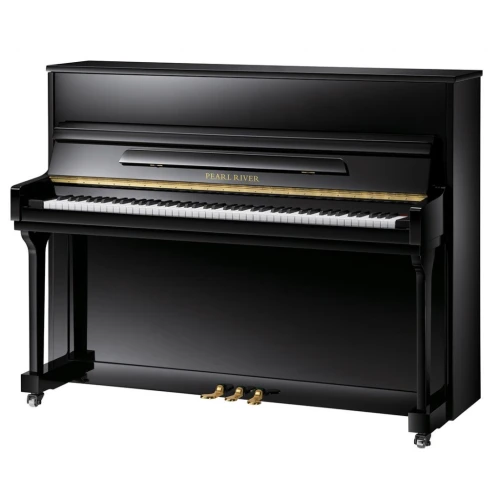 Pearl River UP115M2 Akustik Duvar Piyanosu (Parlak Siyah) 1