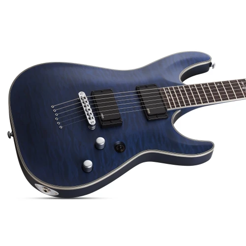 Schecter C-1 Platinum Elektro Gitar (Thru Midight Blue) 2