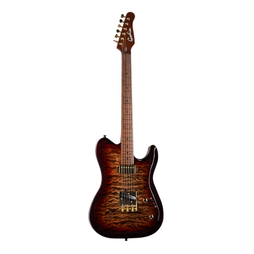 Godin Artisan TC MN Elektro Gitar (Whiskeyburst) 2