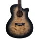 Washburn Deep Forest Burl Ace Black Fade Elektro Akustik Gitar 1