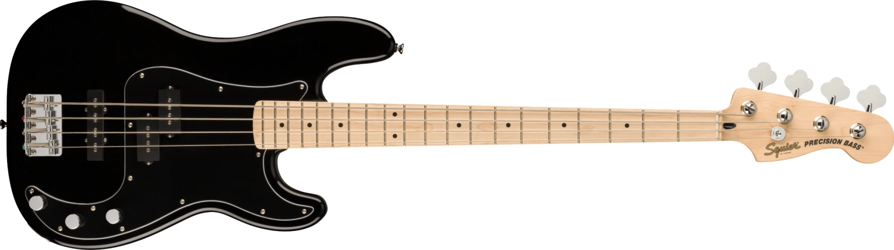 Squier Affinity Precision Bass PJ Akçaağaç Klavye Black Bas Gitar 1