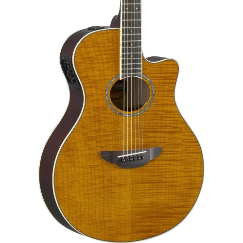 Yamaha APX600FMA Elektro Akustik Gitar (Flame Maple Amber) 2