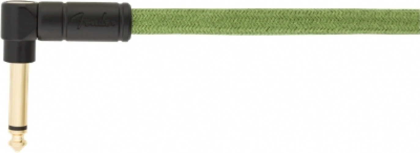 Fender Festival Düz/L Uçlu 5m Pure Hemp Yeşil Enstrüman Kablosu 3