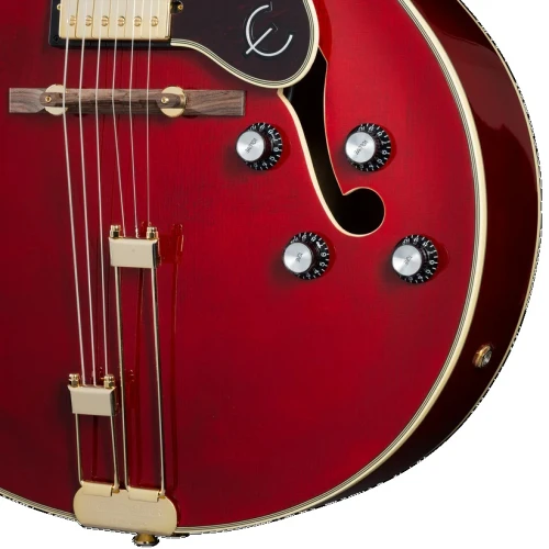 Epiphone Broadway Hollow Body Elektro Gitar (Wine Red) 8