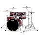 PDP Drums Concept Maple 7 Parça 22" Akustik Davul (Red To Black Sparkle Fade) 2