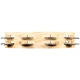 Meinl AE-ATA2S Artisan Ash Shell Steel Jingles 2 Rows 10" Tamburin (Natural) 6