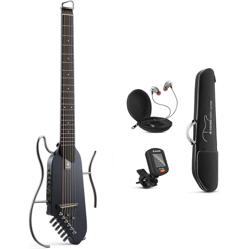 Donner HUSH-I Silent Gitar (Siyah) 1