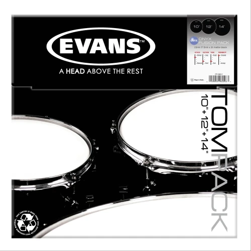 EVANS ETP-ONX2-F DERİ SETİ (10+12+14) TOM KUMLU SİYAH FUSION KİT 3