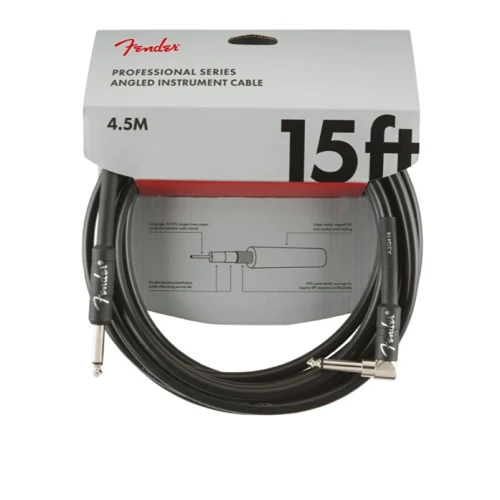Fender Professional Kill Switch Düz/L Uçlu 4,5m Enstrüman Kablosu 2