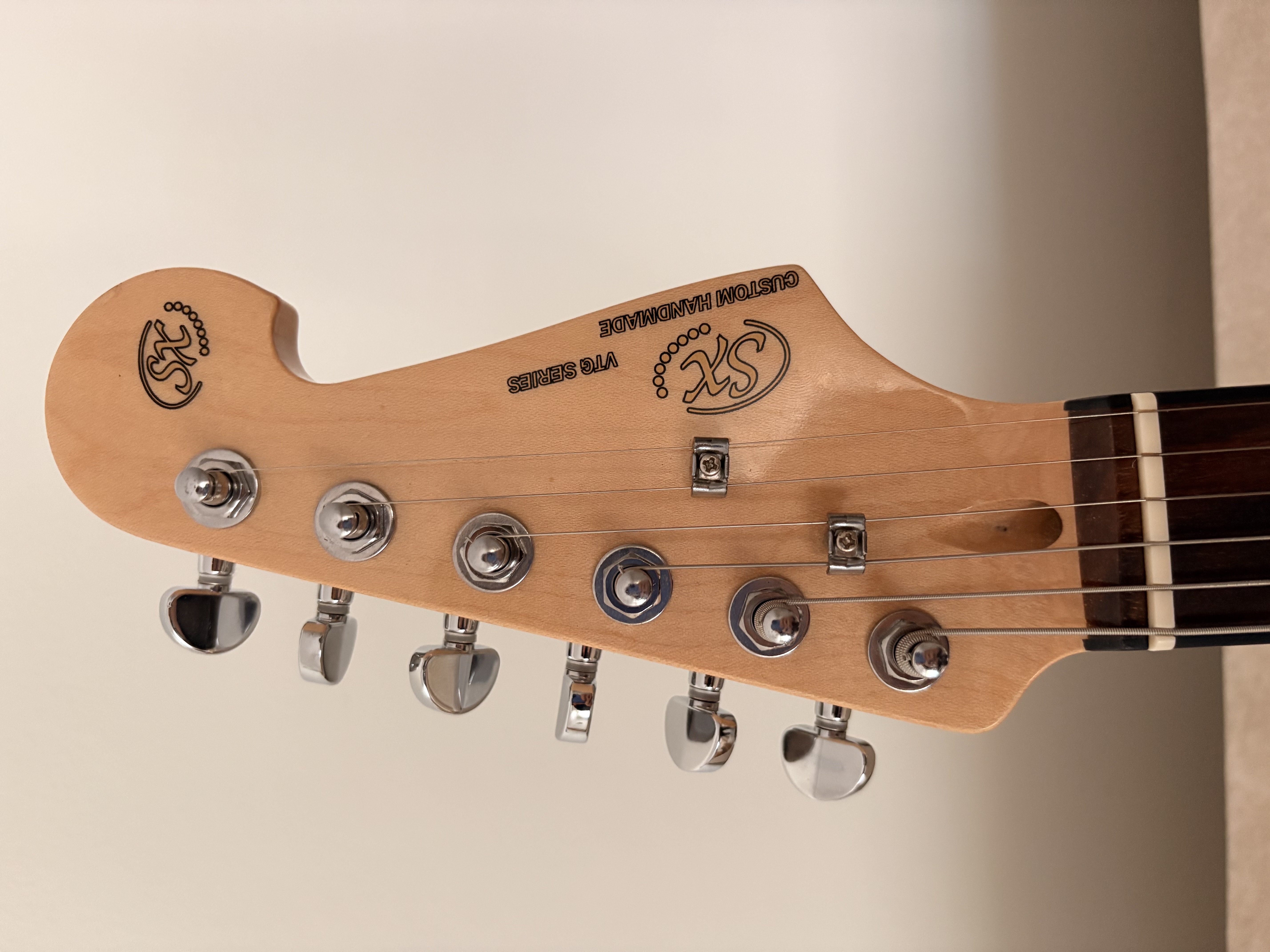 SX Ashwood Stratocaster Elektro Gitar 3