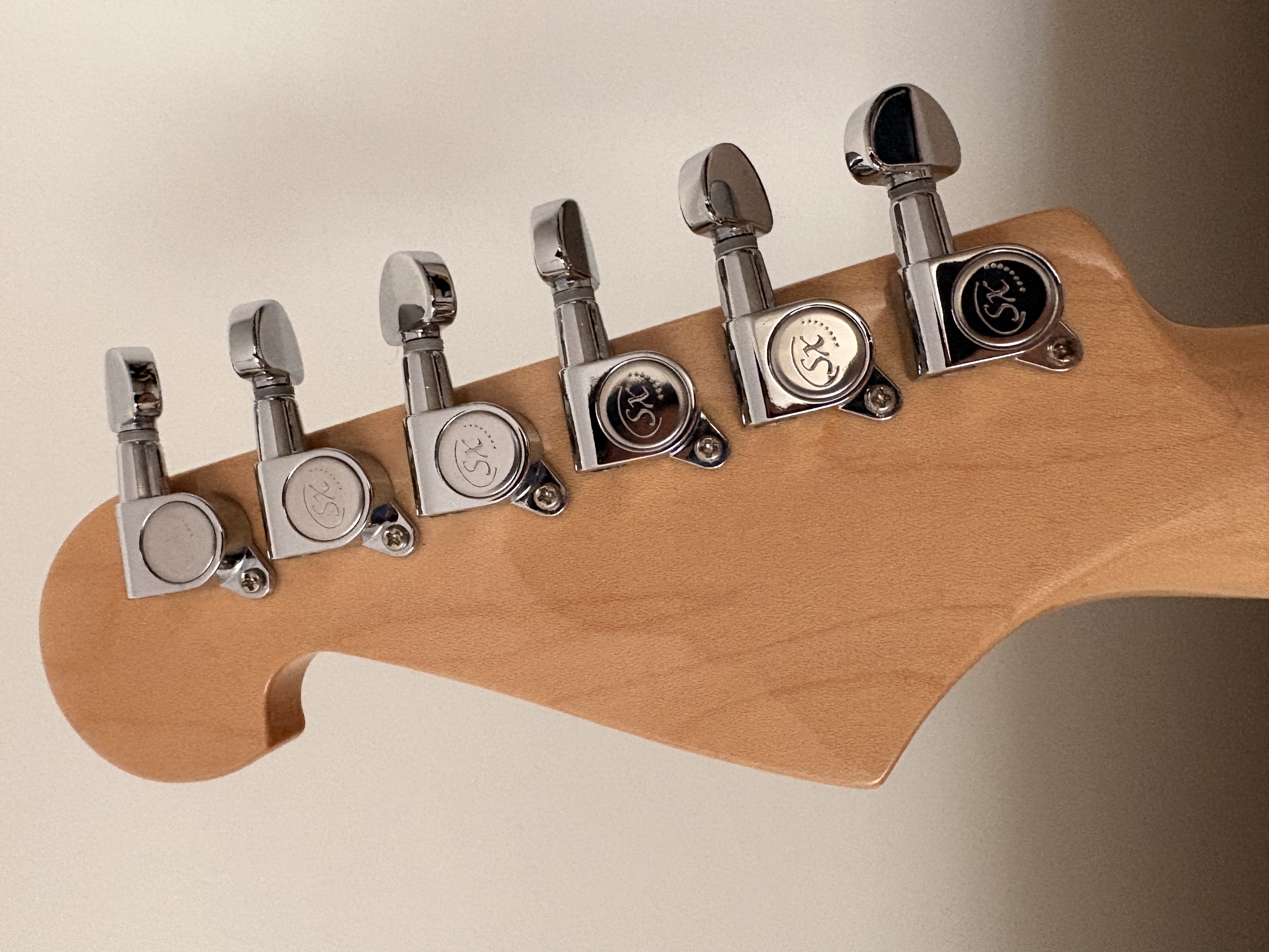 SX Ashwood Stratocaster Elektro Gitar 6