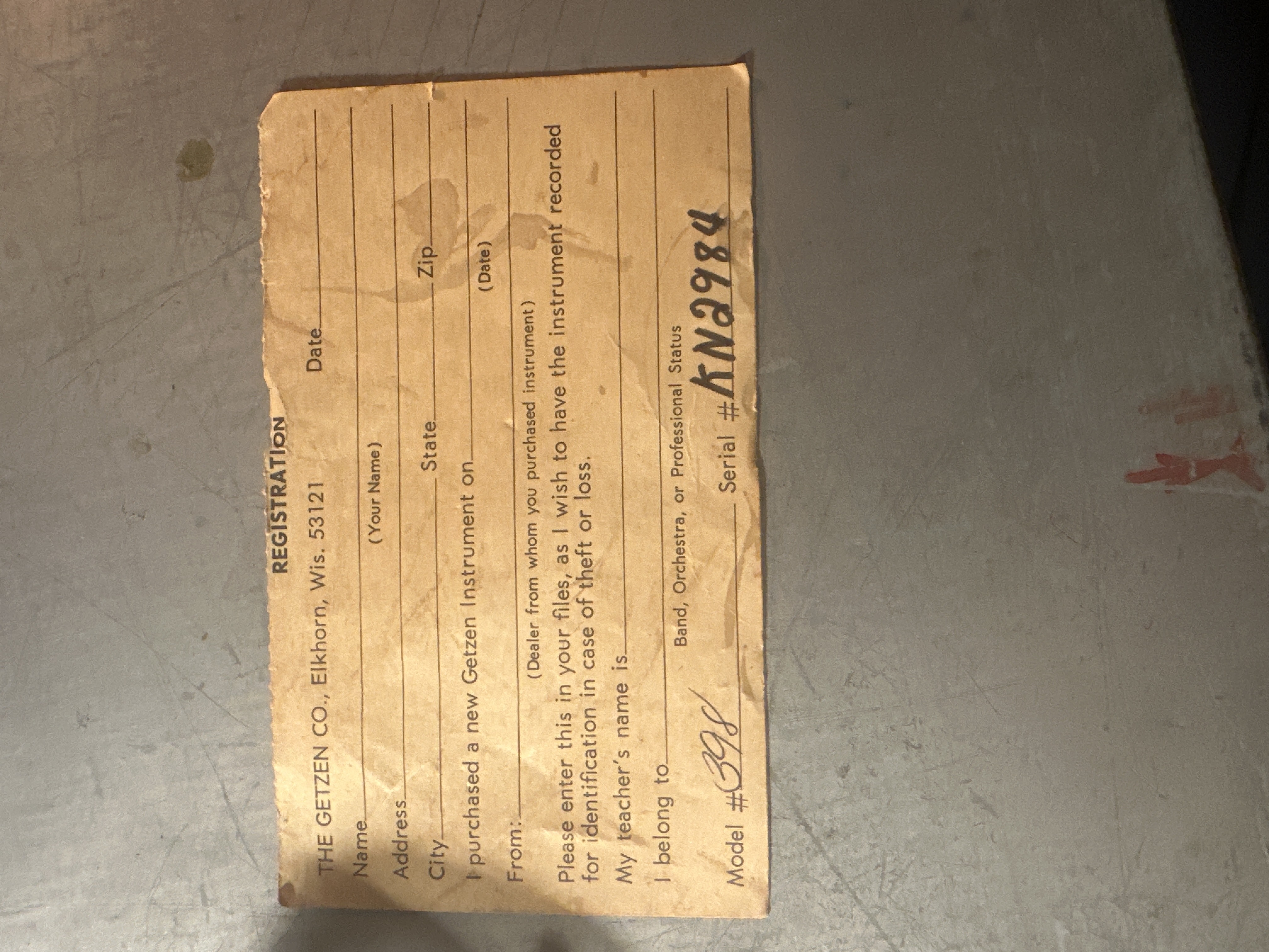 GETZEN “300” SERIES Bb VALVE TROMBONE VE ÇANTASI #398 10