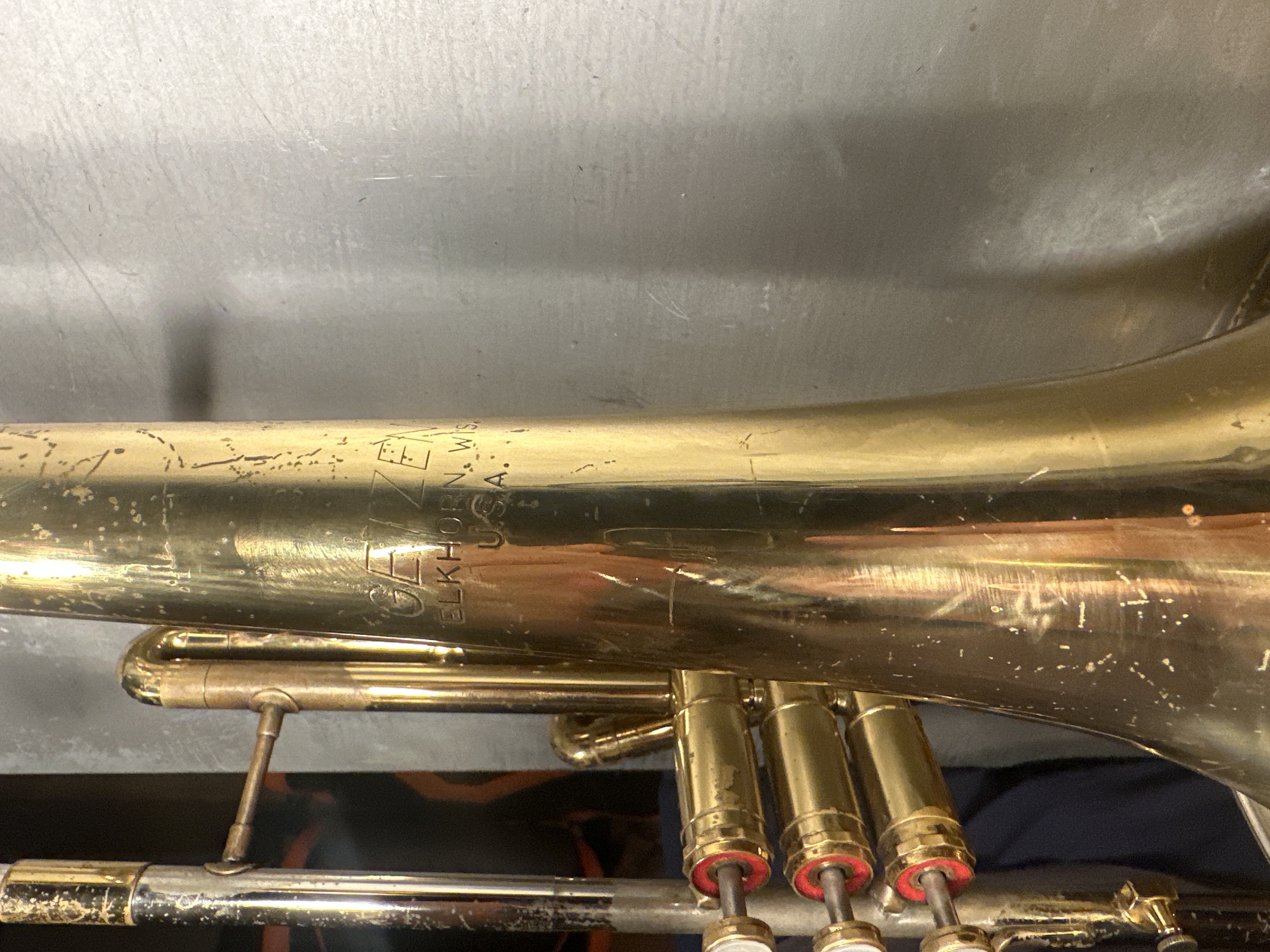 GETZEN “300” SERIES Bb VALVE TROMBONE VE ÇANTASI #398 5